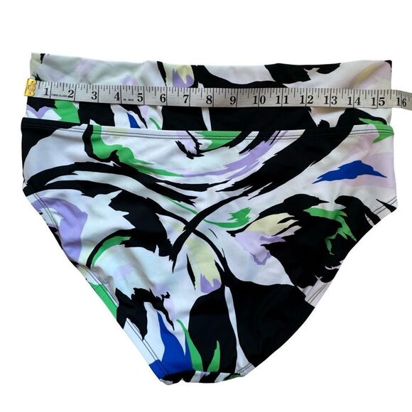 Dick's Sporting Goods Women's Rush Floral V High Waist Swim Bottoms Large NWT - Picture 4 of 10